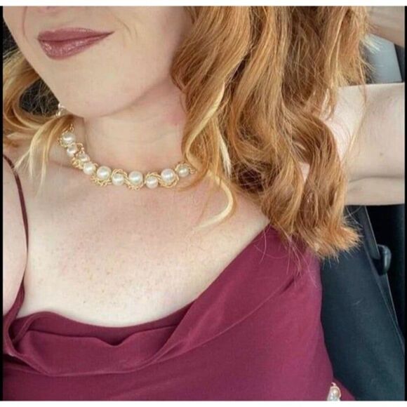 Faux Pearl Beaded Necklace - Picture 6 of 11